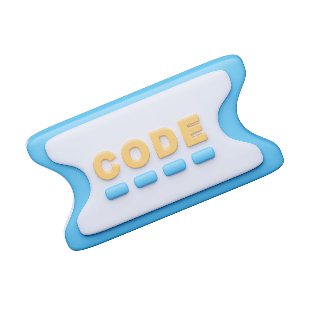 Referral code ticket illustration