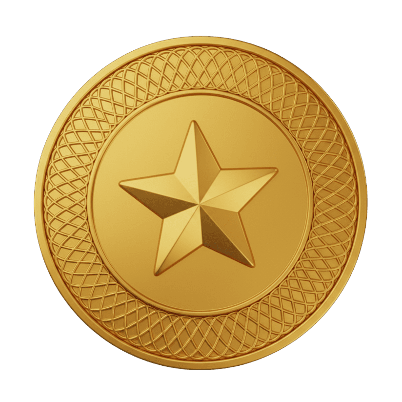 Gold tier medal