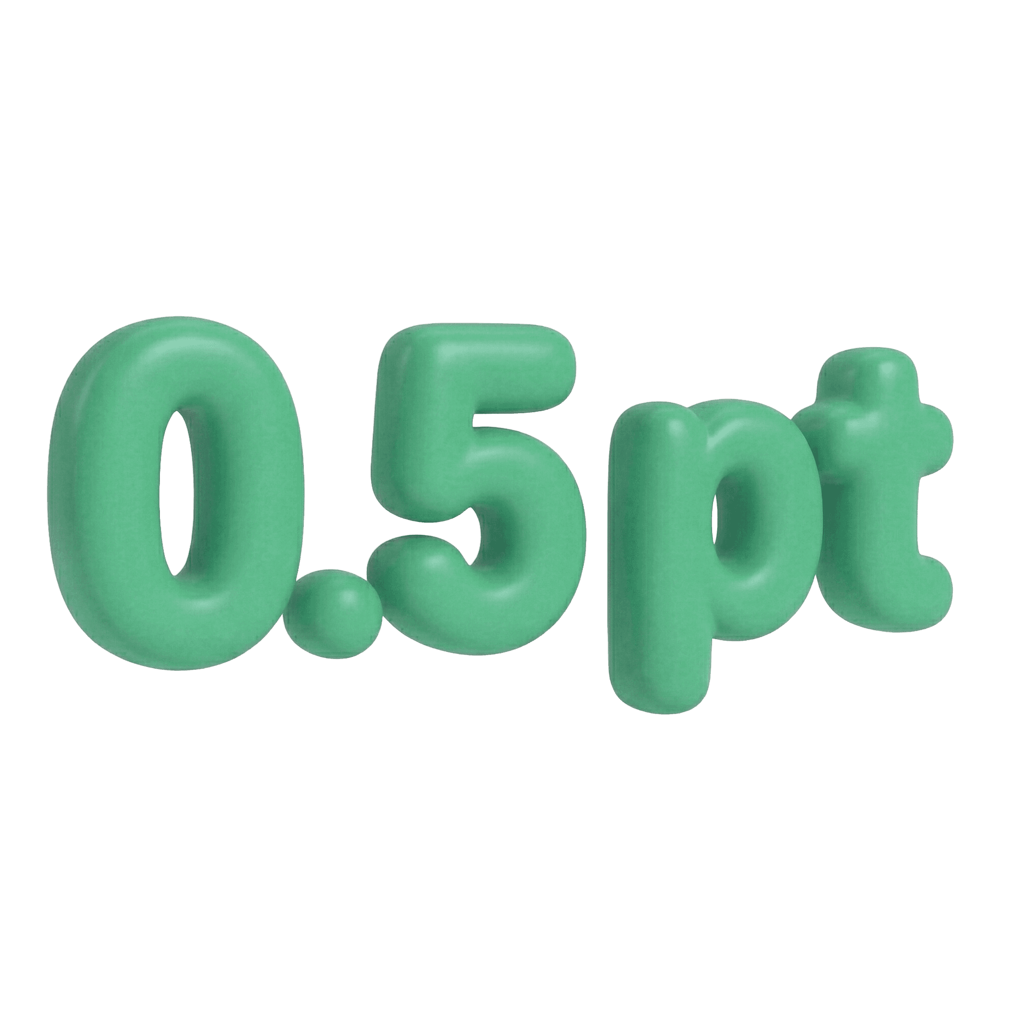 Large 0.5 point illustration